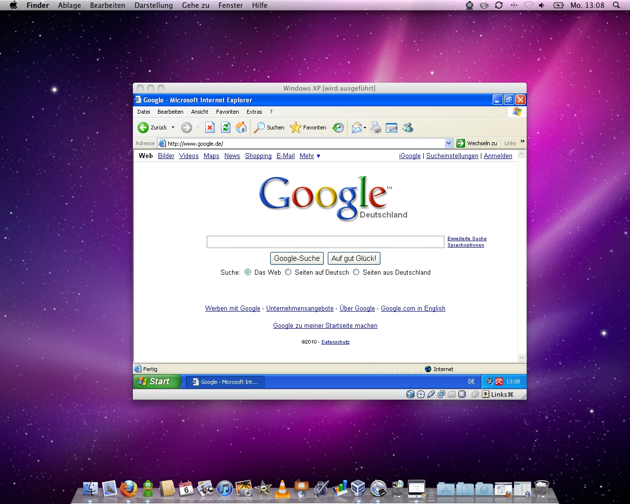 virtualbox install windows on mac